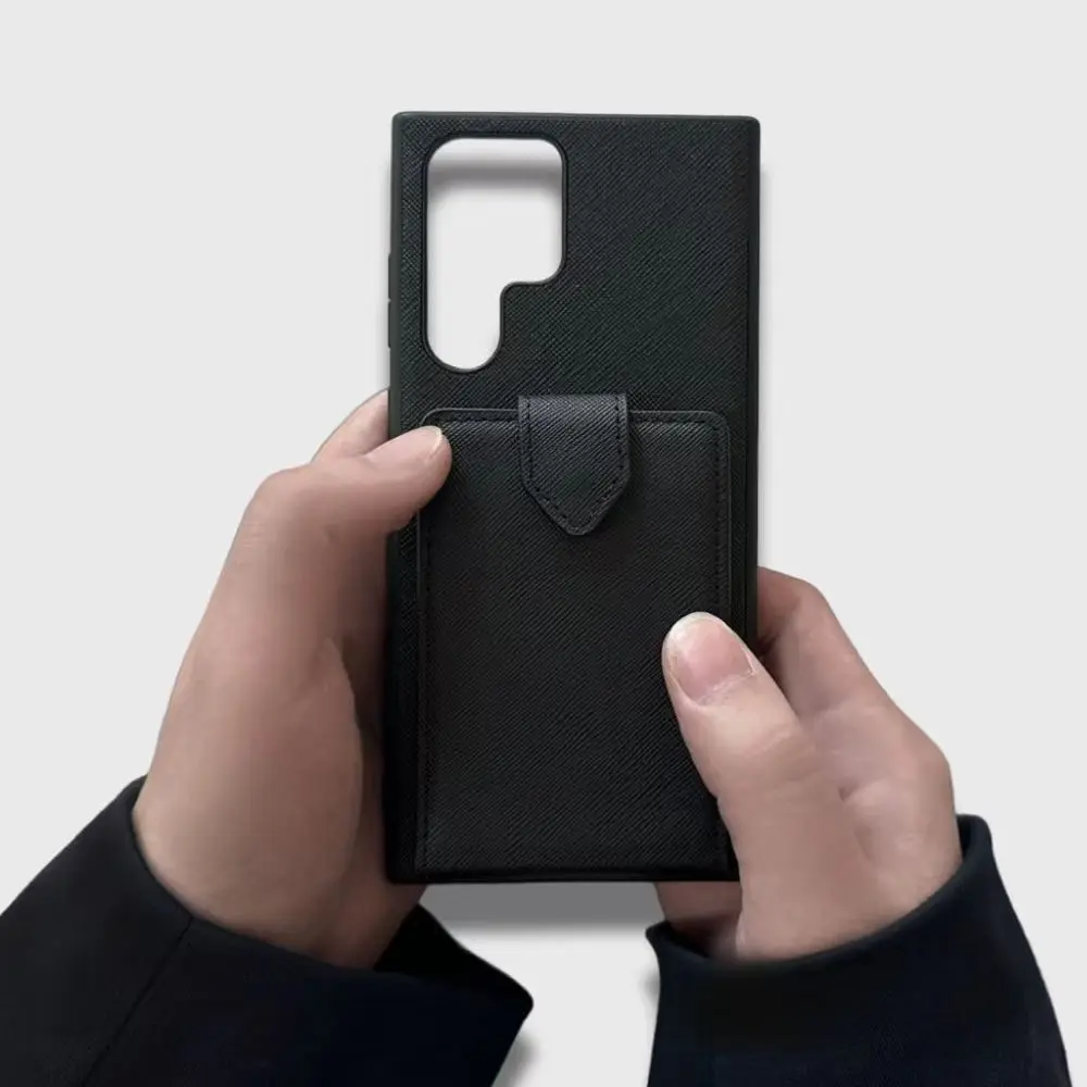 Роскошный кожаный чехол для телефона с несколькими картами Saffiano Samsung Galaxy S23Ultra