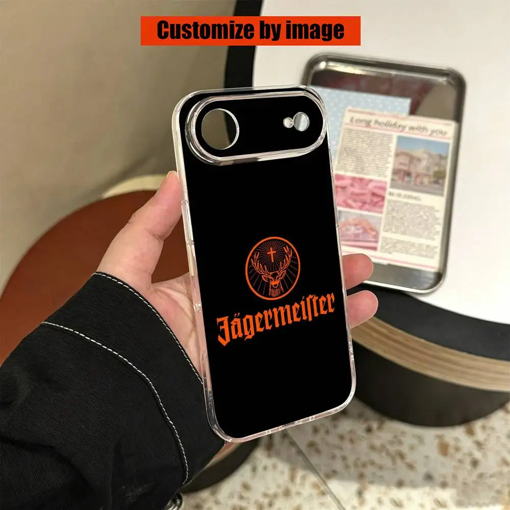 Фото Чехол для телефона Jagermeister с логотипом L для iPhone 17 16 15 14 13 12 11 Mini Pro Max Plus, прозрачный №4