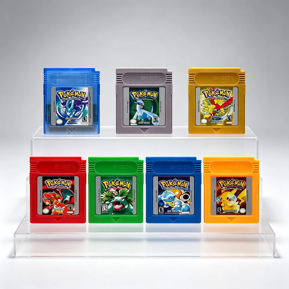 Игровой картридж GBC серии Pokemon: Зеленый, Красный, Синий, Желтый, Золотой, Серебряный, Кристалл, версия для США, для GBC GBA SP (art.: 3920dd2e37e88) - 3920dd2e37e88