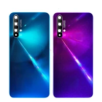 original new back glass cover for huawei nova 5t battery cover rear housing door case with camera glass lens replacement parts