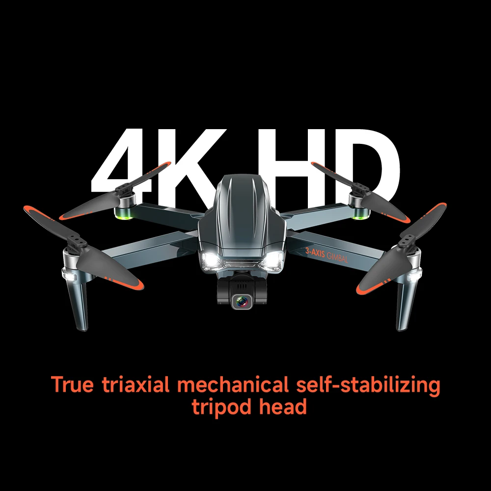

New F186 GPS Drone Profesional with 3-axis Gimbal Camera 4K HD FPV Brushless Motor RC Helicopter Dron Toy for Children Aldult