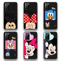 disney mickey mouse and donald duck phone case for samsung galaxy note20 ultra 7 8 9 10 plus lite m51 m21 m31s j8 2018 prime