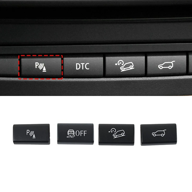 

Parking Radar Sensor Switch DTC Button Cover Tailgate Switch Replace Cap For -BMW X5 E70 2006-2013 X6 E71 2008-2014