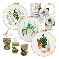 embroidery kit for beginners 3 pack cross stitch kits for adults easy for hand embroidery starter art craft