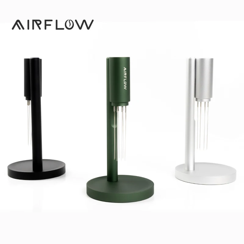 Фото AIRFLOW Иглы для размешивания кофе эспрессо Магнитная абсорбционная стойка Бариста Размешивание кофе Распределение Инструменты WDT №3