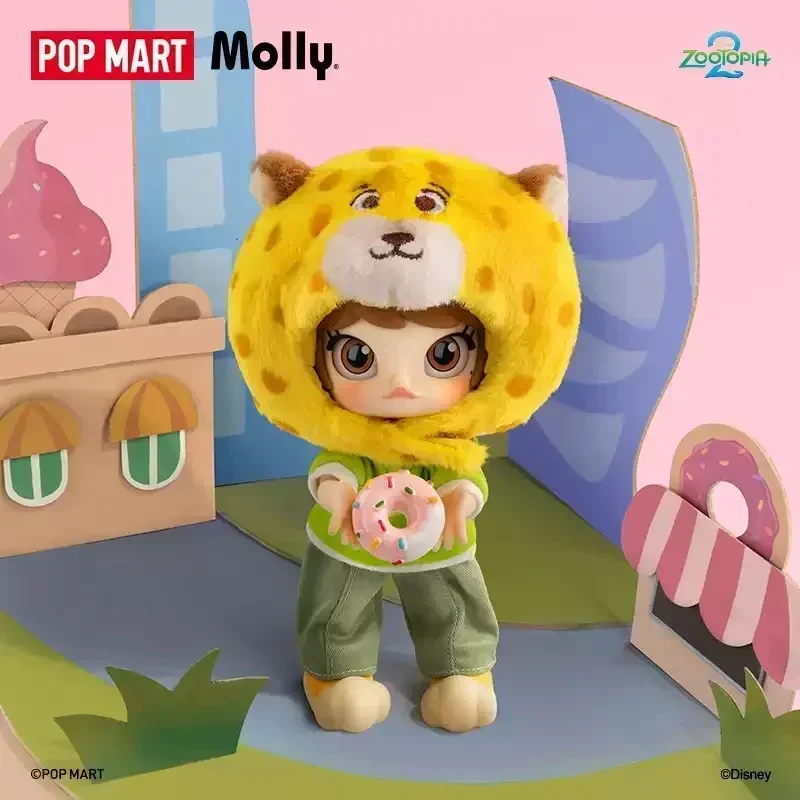 Фото POPMART MOLLY ZOOTOPIA 2 Серия, масштаб 1/12, милая аниме-фигурка, слепая коробка — коллекционные загадочные куклы-сюрпризы, подарок №1