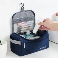 grid layered toiletries cosmetic storage box outdoor business travel mens shower bag korean style hook thick waterproof handbag