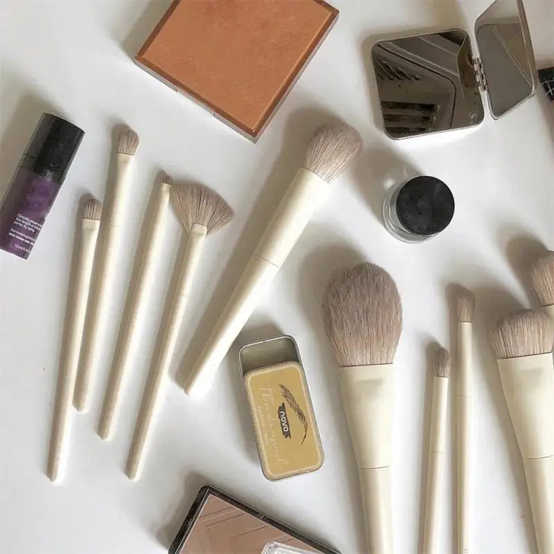 

10PCS Makeup Brush Set Soft Highlight Brush Portable Cosmetics Brush Loose Powder Brush Contouring Brush Eye Shadow Makeup Brush