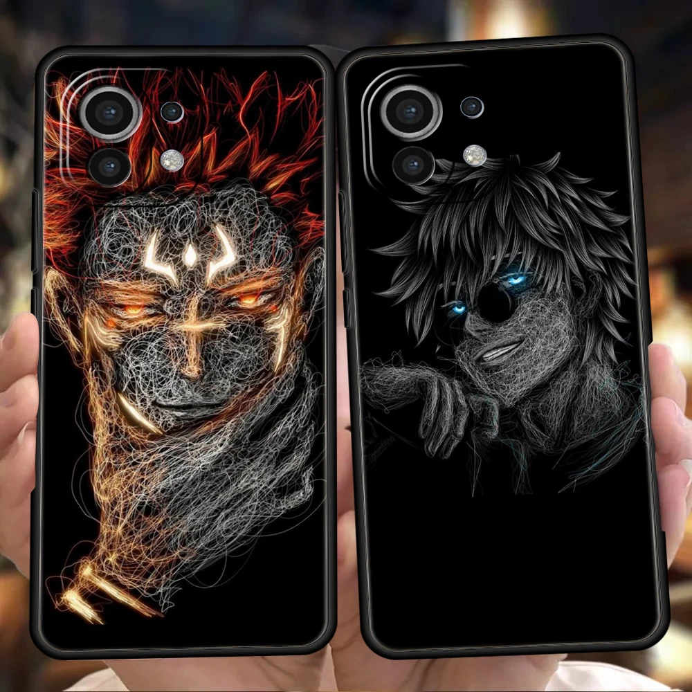 Чехол для телефона в стиле аниме ююютсу Kaisen для Xiaomi Poco F4 F3 X3 X4 X5 GT NFC M3 M4 11 Ultra 12 12T 13 Note 10 Pro Lite 5G, силиконовый чехол