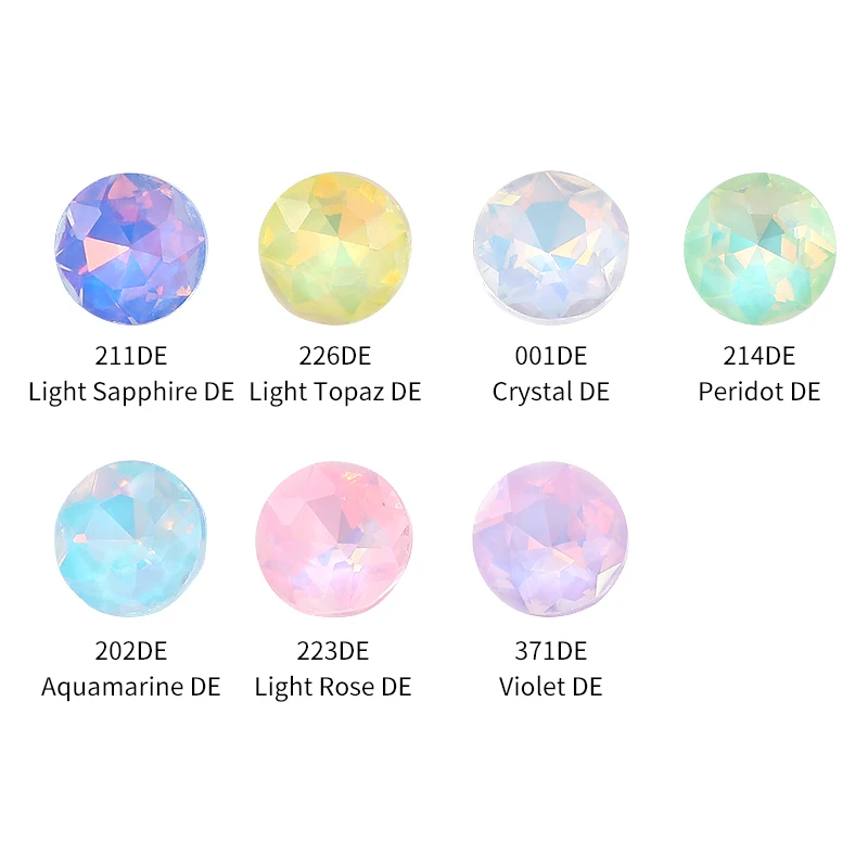Круглые стеклянные стразы 8 мм для украшения поделок аксессуары заостренные
