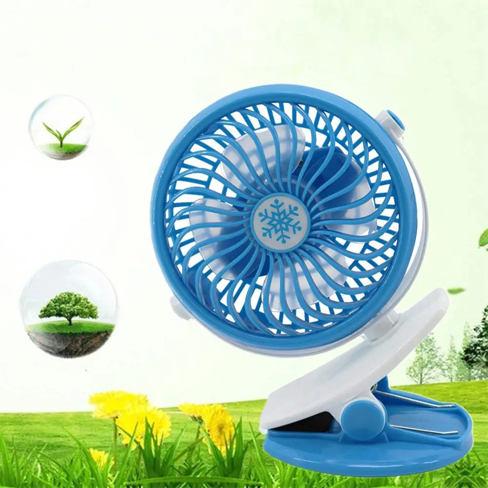 

Portable Mini Fan Usb Rechargeable 3 Speeds Clip-on Cooling Fan Household Electrical Appliances