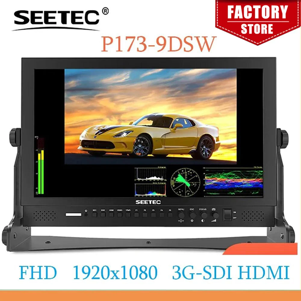 Монитор вещания SEETEC P173-9DSW 17,3 дюймов FHD 1920x1080 с функцией векторного прицела 3G-SDI HDMI