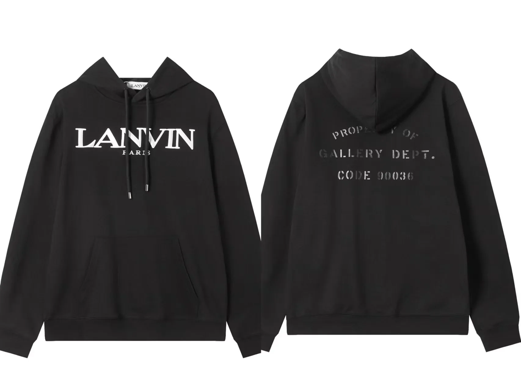 

Новинка 2024, толстовка LANVIN высокого качества с вышивкой и капюшоном