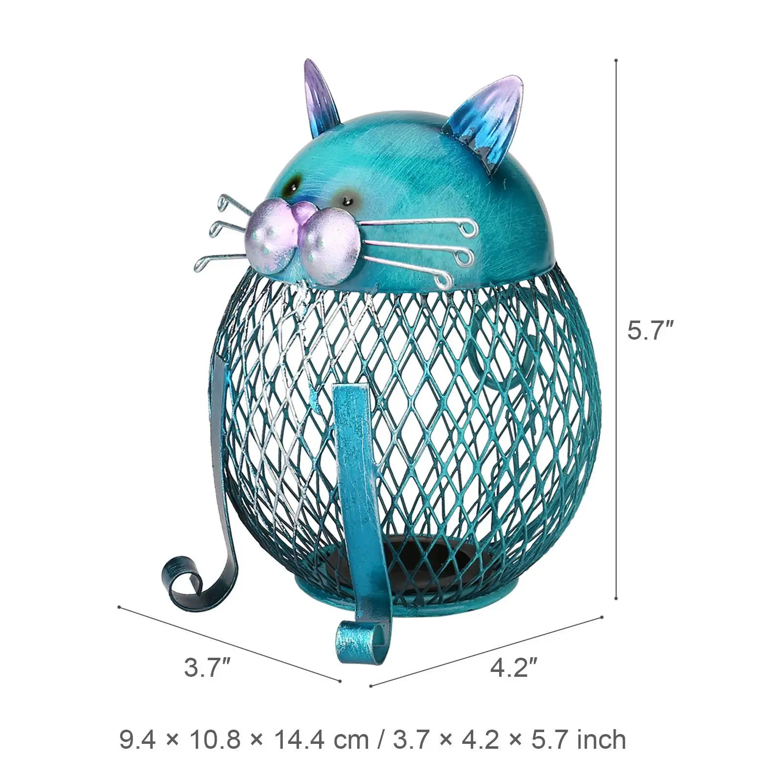 

Металлическая копилка-кошка Serenable