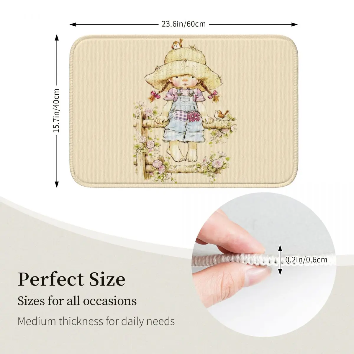 Сара Кей - Сидя на ограждении Коврики для унитаза ванной Коврик ПВХ