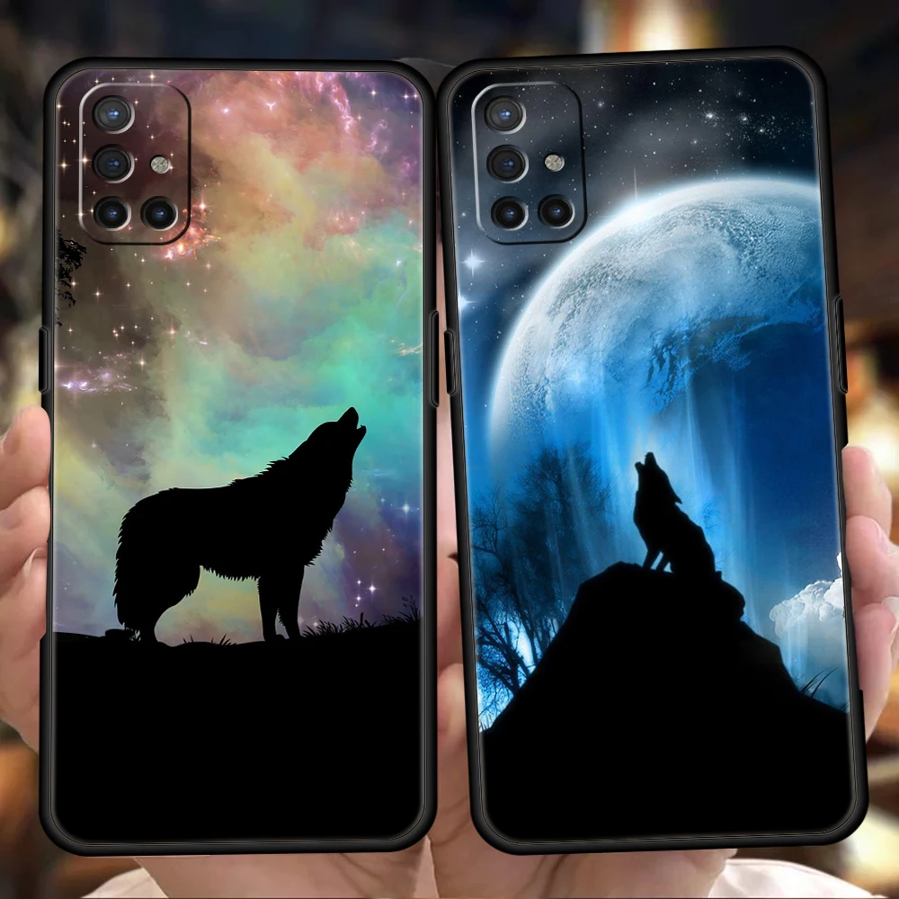 

Moon Roaring Wolf Silicone Case For Oneplus 10 Nord N100 N200 N10 2 CE Z 7 8 9 9RT 9R 7T 8T Pro 5G Luxury Shockproof Shell Coque