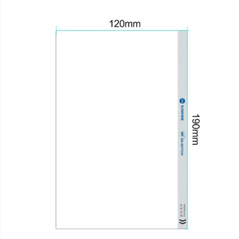 Sunshine UV Printing Blank Film DIY Back Glass Protector for iPhone Samsung Phones Skins Back Sticker for 890C Cutting Machine