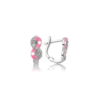 tevuli 925 sterling silver pink infinity child tag