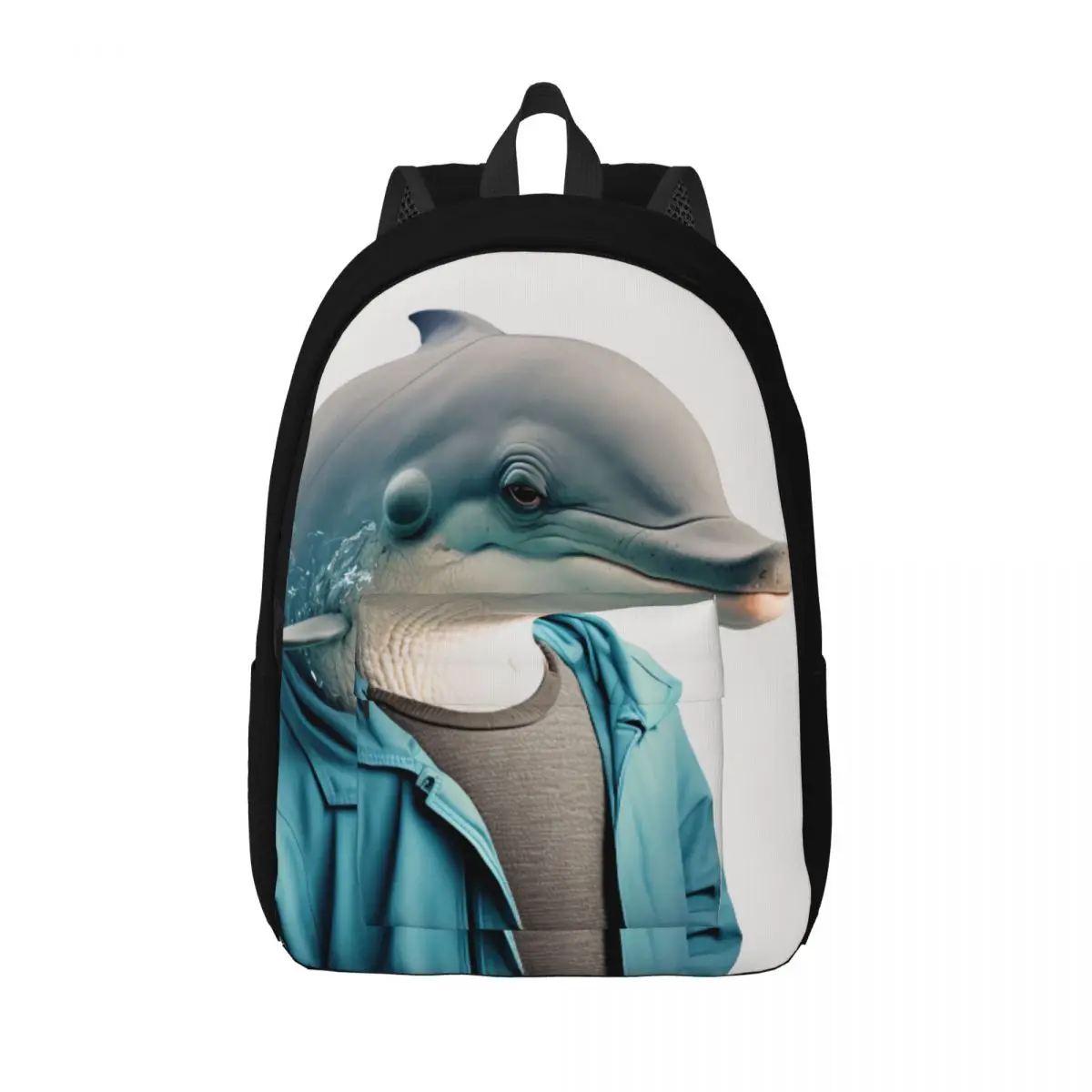 

Dolphin Canvas Backpacks Amazing Dapper Clothing Breathable Fun Backpack Festival Bags
