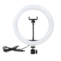 photography led selfie ring light 16cm dimmable camera phone ring lamp 6 10 12 inch with table tripods for makeup video live