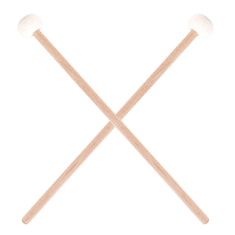 2 шт. двойной барабан тарелка гонг-молоток мягкие молотки стержни фетровый