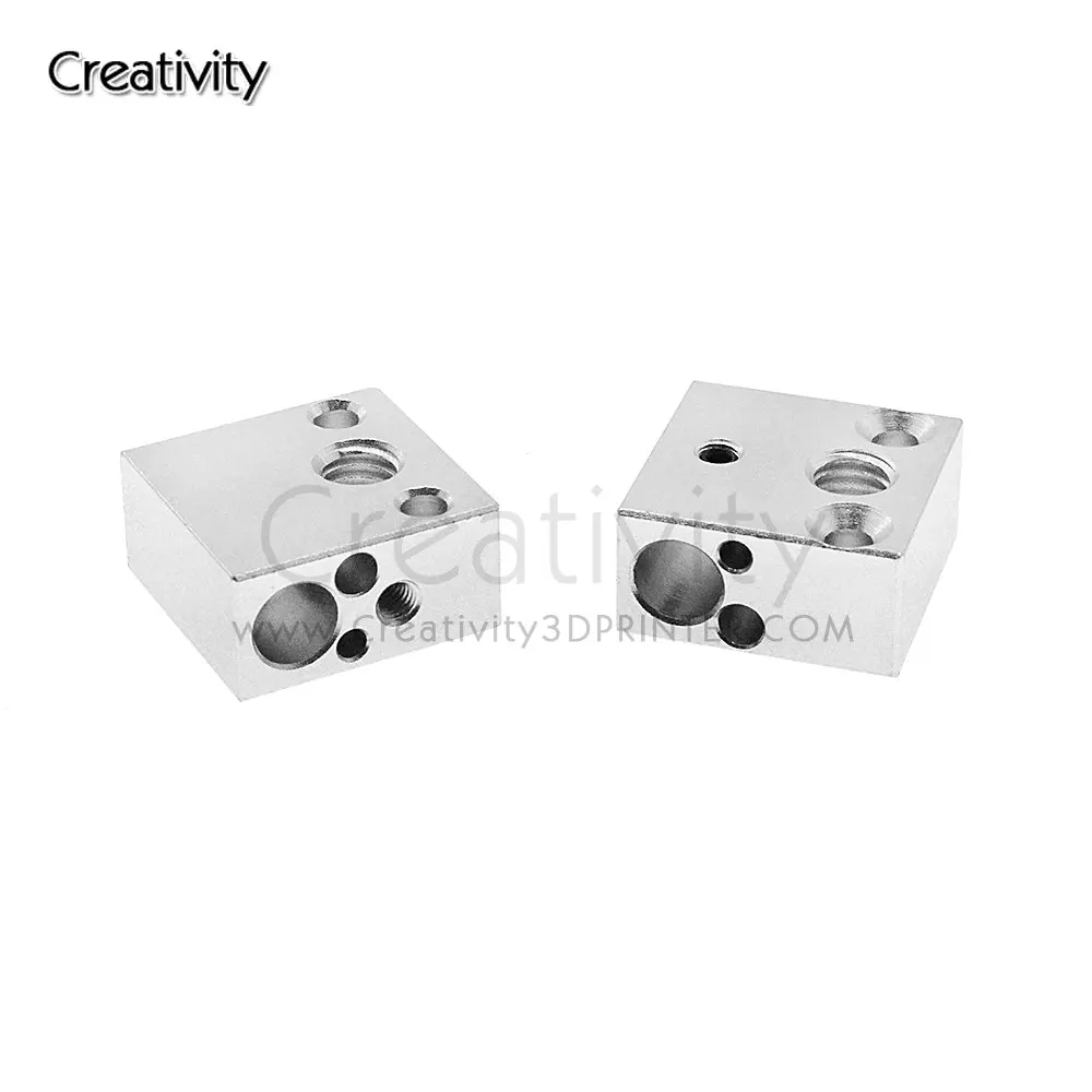 Нагревательный блок CR8 CR10 алюминиевый нагревательный для экструдера 3D-принтера