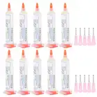 10 шт. олова паяльная паста с иглами стандартная температура плавления 50  паяльная паста аксессуары