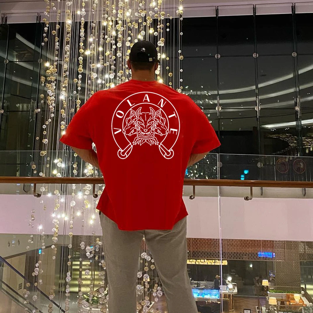 Футболка мужская оверсайз с коротким рукавом повседневная хлопковая