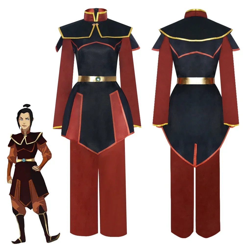 Анимация Аватар Азра Косплей Костюм Взрослых Женщин Униформа Хэллоуин Наряд