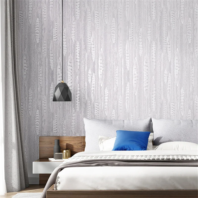 

Bronzing Feather Pattern Wallpaper Living Room Bedroom Decoration Modern Minimalist Furniture Home Wall Renovation Nordic