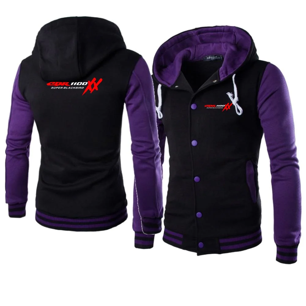 Мужские толстовки с капюшоном бейсбольная форма CBR 1100 XX SUPER BLACKBIRD мотоциклы
