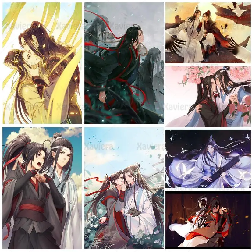 

Diy 5D Diamond Painting Mo Dao Zu Shi Anime Mosaic Embroidery Full Square Drill Rhinestones Cross Stitch Kits Handmade Crafts