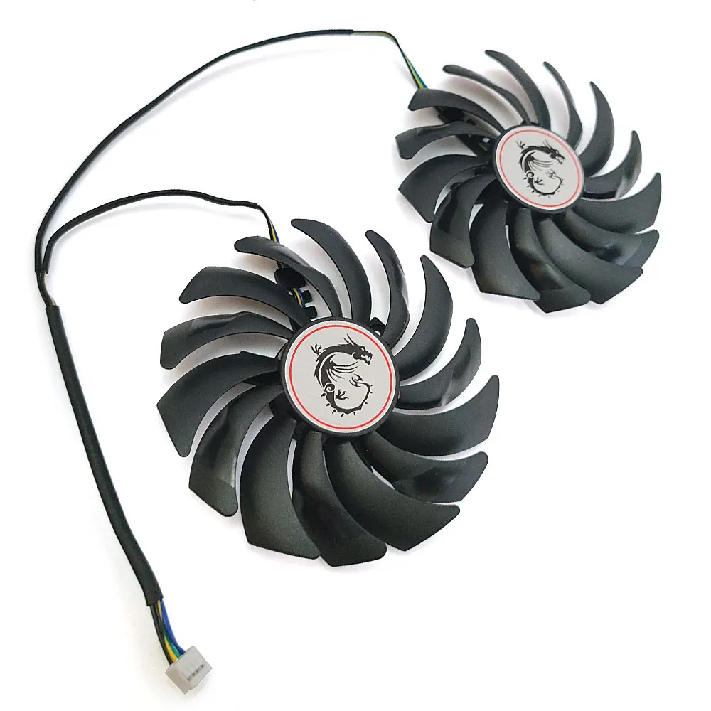 Новый 95 мм 4PIN PLD10010S12HH GTX 1080 1070 1060 вентилятор GPU для MSI RX470 480 570 580 Ti Вентилятор