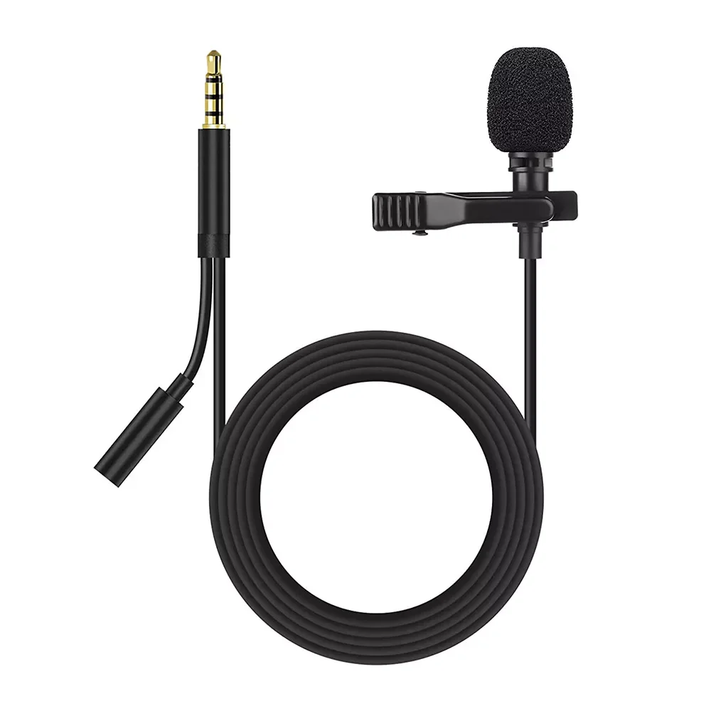 

Mini Lavalier Microphone Metal Condenser Microphones for Mobile Phone Recording Studio Streaming Karaoke Youtube