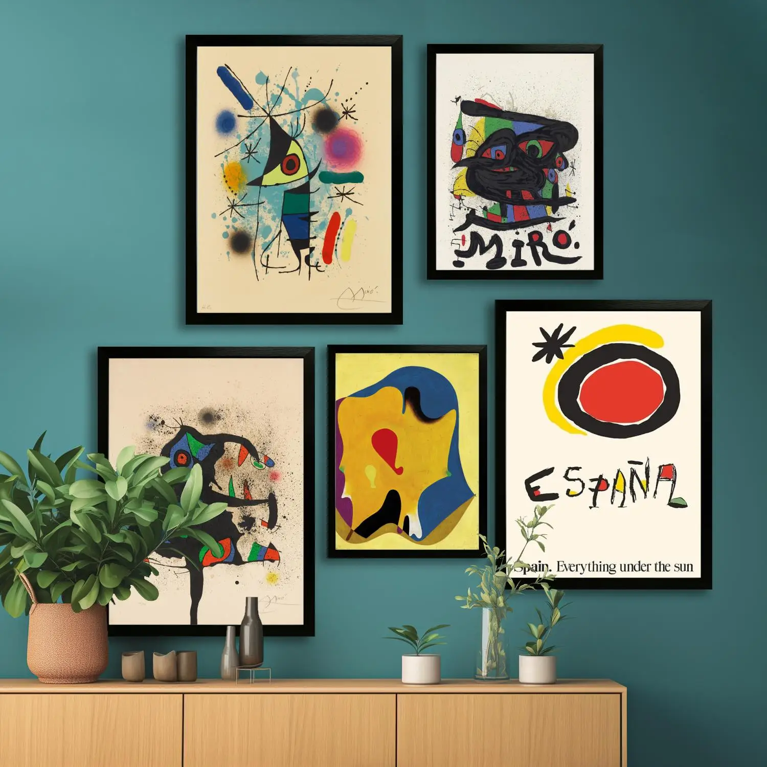 Миро холст художественный постер и настенная художественная картина печать