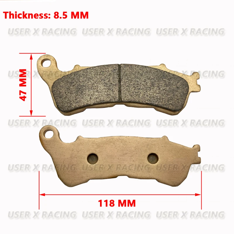 

USERX Motorcycle Disc brake pads Rear Copper substrate metal sintering For NC700X S With ABS CBR 900RR 929RR 954RR