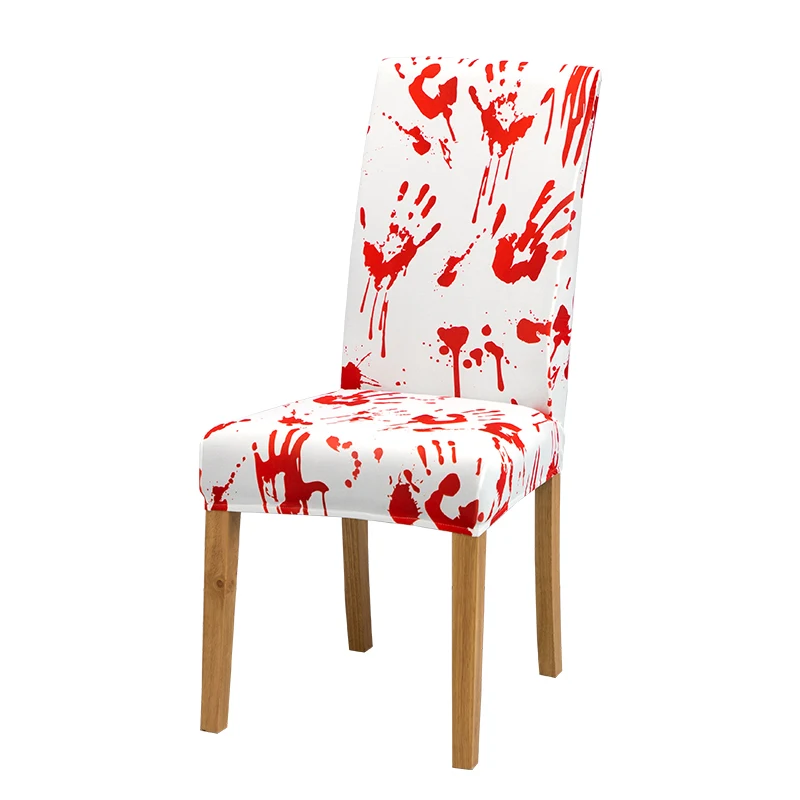 

Чехол на стул Holloween, праздничный декор для обеденной комнаты, чехлы на стулья, Наволочка на кухонное сиденье, эластичный универсальный разме...