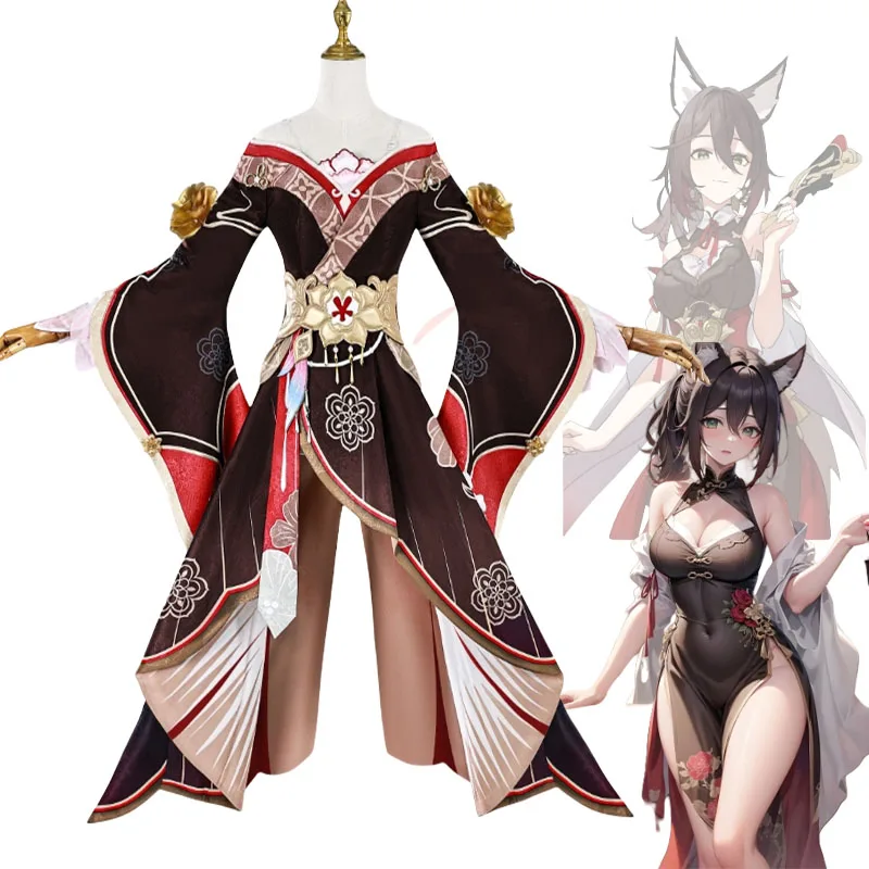 Игра Honkai Star Rail Fugue Косплей Костюм Платье Tingyun Sky-Faring Commission Карнавальная форма для