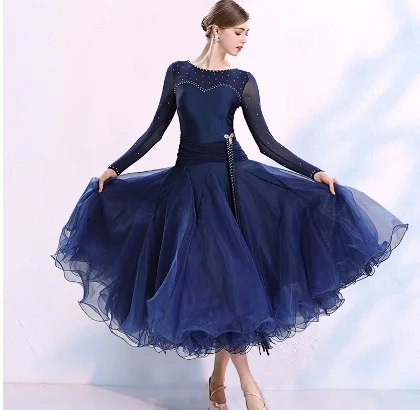 1pcs/lot Women Ballroom Standard Dance Dress Tango Dress vintage Waltz dancing ballroom costumes