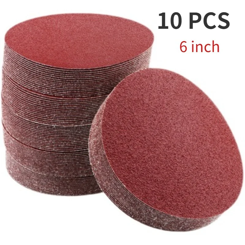 10pcs 6inch 150mm Round Sandpaper Disk 60-5000 Grits Polishi