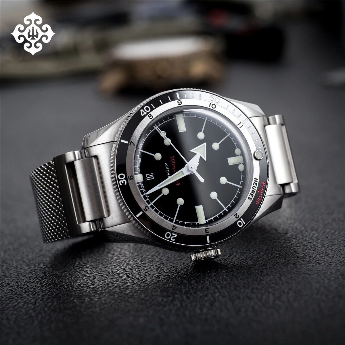 

2023 New IPOSE IX&DAO Men's GMT Automatic Mechanical Watch PT5000 Stainless Steel Sapphire Classic Vintage Diver 5303 Watches C3