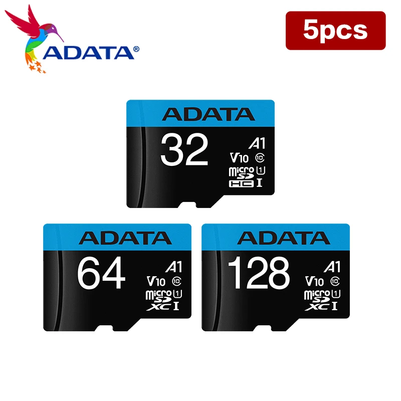 

ADATA Micro SD U1 TF Cards C10 A1 Memory Card 128GB 64GB 32GB Micro SD Card Flash Memory 4K Microsd for Phone