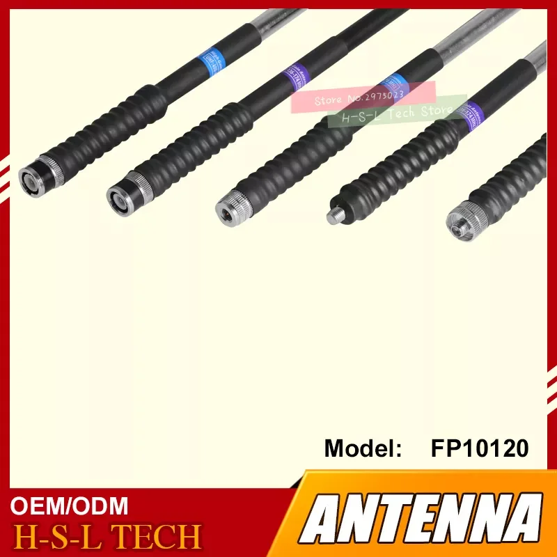 Stainless Steel Anti Collision Pull Rod Antenna Walkie Talkie Telescopic Antenna BNC/SMA 136-174Mhz VHF Two Way Radio Antenna