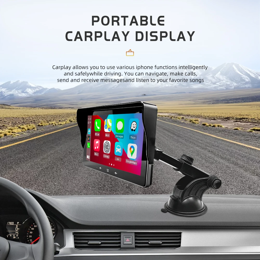 $93.44 GRNADnavi Wireless Car Radio Carplay Android Auto Portable 2din 1din Radio Auto Multimedia Player Car Autoradio Stereo System