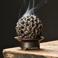 chinese big incense burner smoke mold retro ceramic oil burner aroma diffuser free shipping cascada de incienso hoom decor