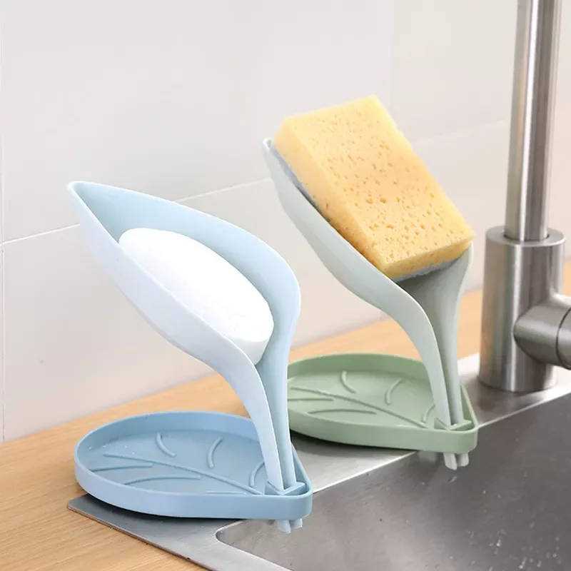 

Soap Box Bathroom Soap Holder Dish Storage Plate Tray Double Layer Non-slip Drain Soap Holder Case Bathroom Accessories