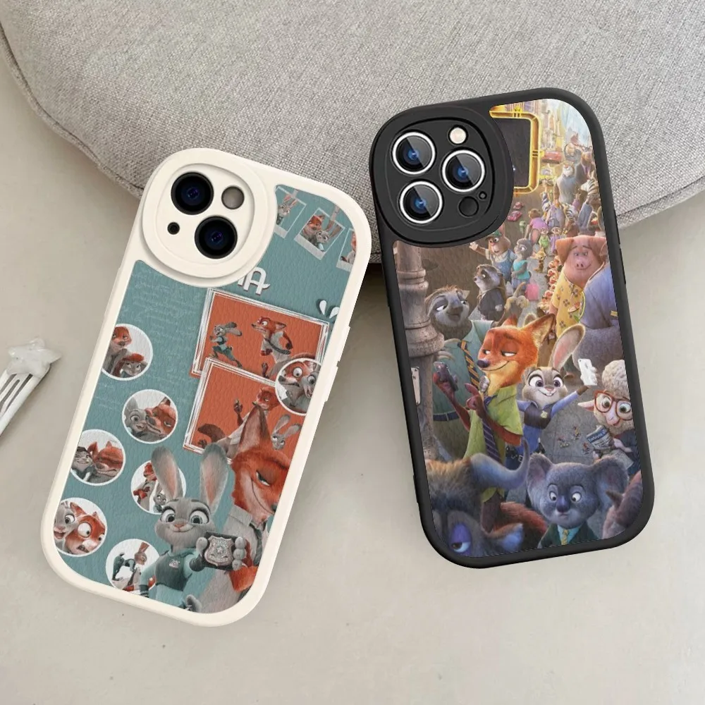 

Z-zootopias Phone Case Hard Leather For IPhone 14 13 12 Mini 11 14 Pro Max Xs X Xr 7 8 Plus Fundas