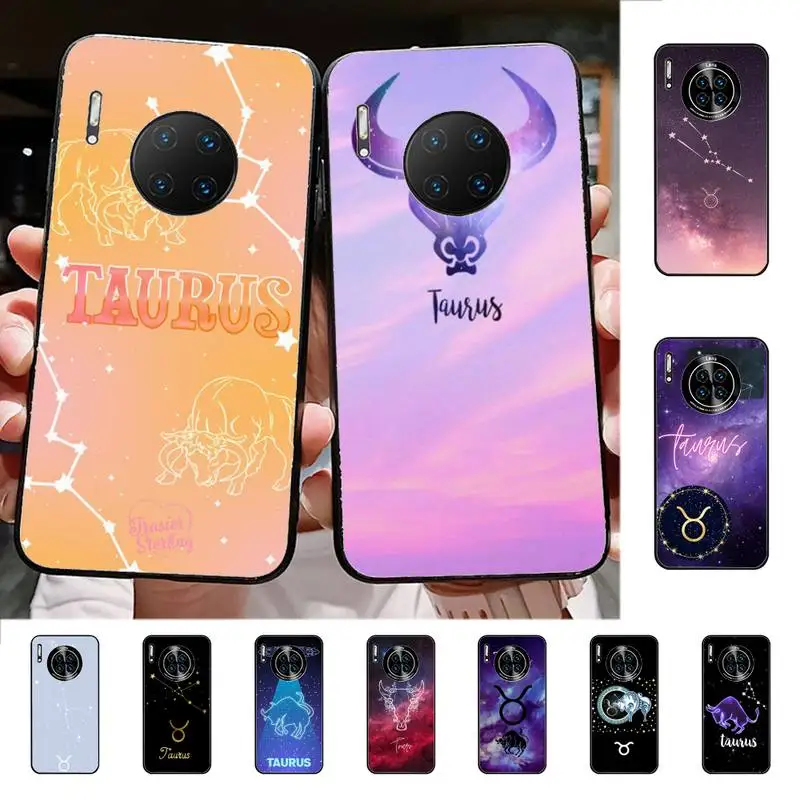 

Constellation Taurus Phone Case for Huawei Mate 20 10 9 40 30 lite pro X Nova 2 3i 7se