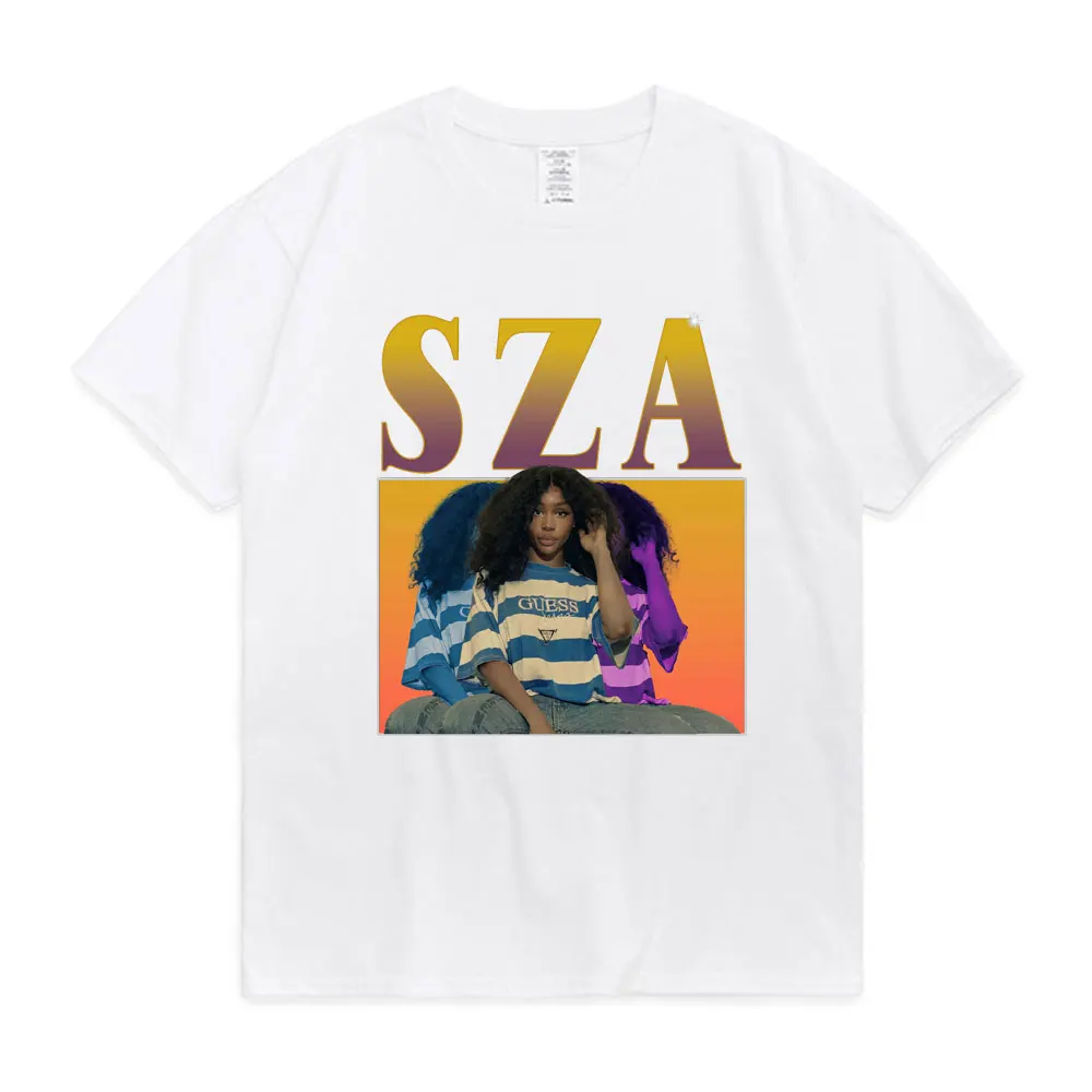 

Trend T Shirt Men Women Clothing SZA SOS Graphic Print T-shirt Hip Hop R&B Music Rapper 90s Vintage Short Sleeve Tees Streetwear