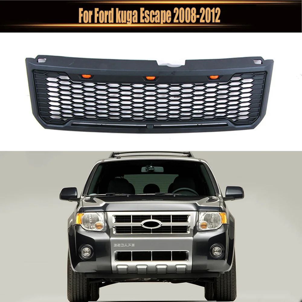 Для Ford kuga Escape 2008-2012 со светодиодной подсветкой верхняя сетчатая решетка в стиле